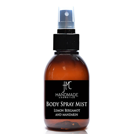 Body Mist Spray Lemon Bergamot Mandarin 100ml Handmade in UK