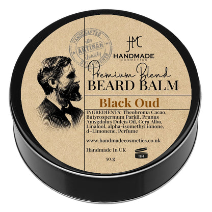 Black Oud Beard Balm Natural Beard Taming Styling Mens Grooming Beard Care 50ml