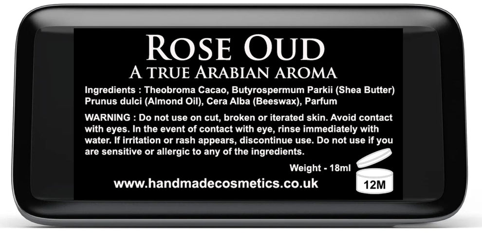 Rose Oud Solid Cologne A sweet notes of precious woods – Handmade Cosmetics