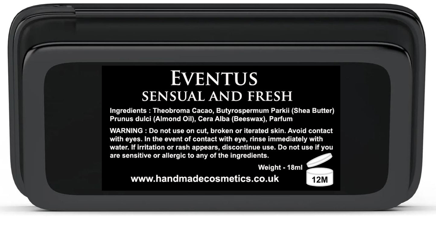 Blackcurrant Bergamot and Apple Solid Cologne A intense sensual fresh aromatic