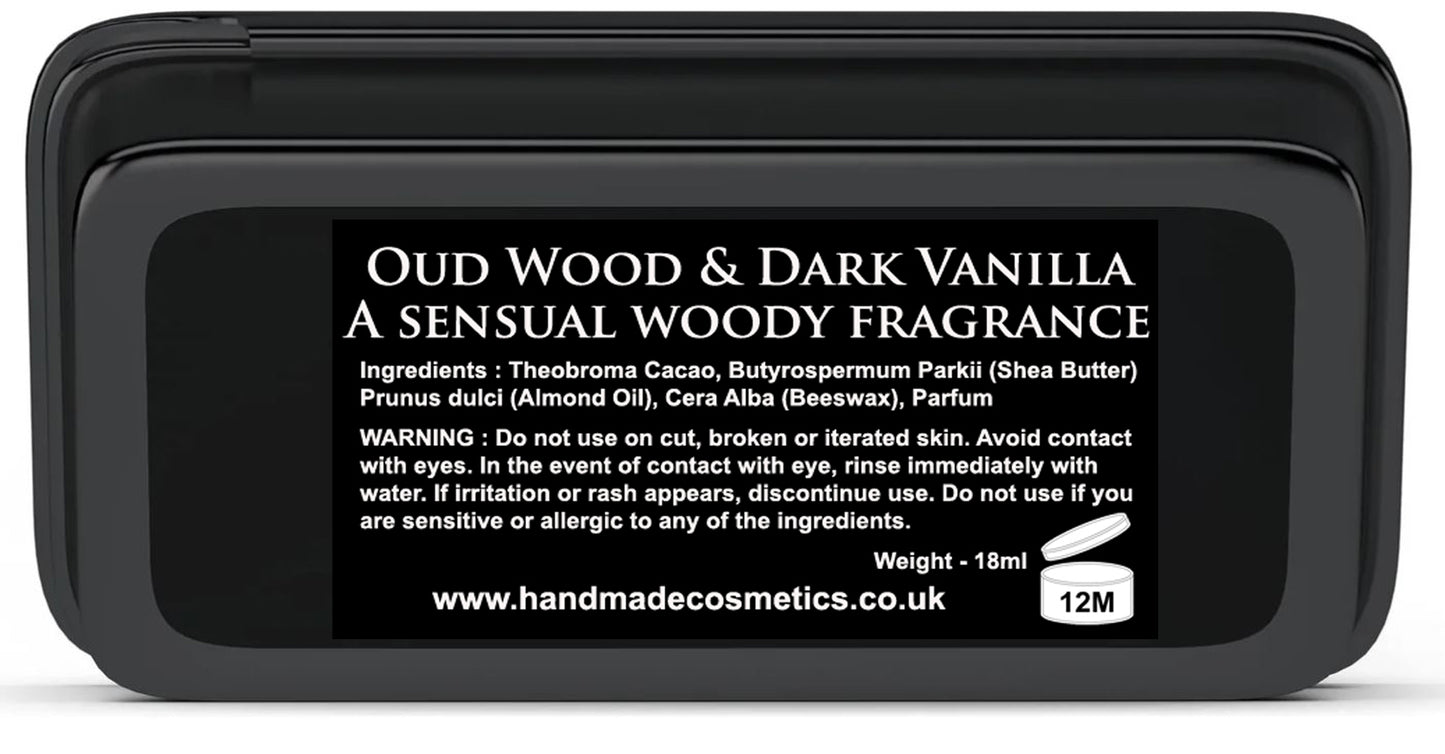 Oud Wood & Dark Vanilla Solid Cologne A sensual woody fragrance