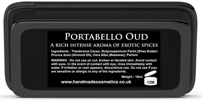 Portabello Oud Solid Cologne A rich intense aroma of exotic spices