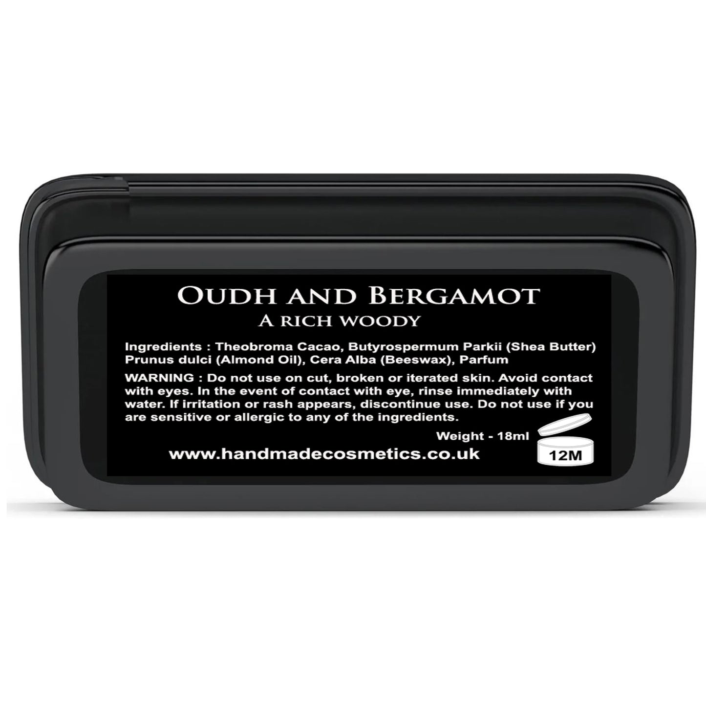 Oud and Bergamot Solid Cologne A rich woody